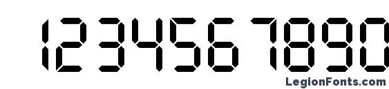 Electronicac Font, Number Fonts