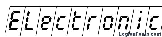 шрифт Electronicawhitec italic, бесплатный шрифт Electronicawhitec italic, предварительный просмотр шрифта Electronicawhitec italic
