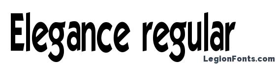 шрифт Elegance regular, бесплатный шрифт Elegance regular, предварительный просмотр шрифта Elegance regular