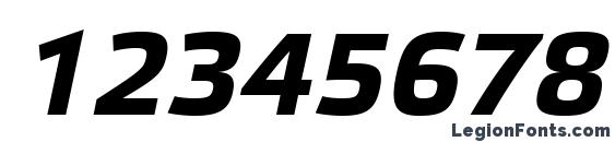 Elektra Text Pro Bold Italic Font, Number Fonts