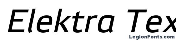 Шрифт Elektra Text Pro Italic