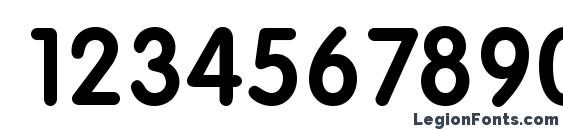 Elementary Heavy SF Bold Font, Number Fonts