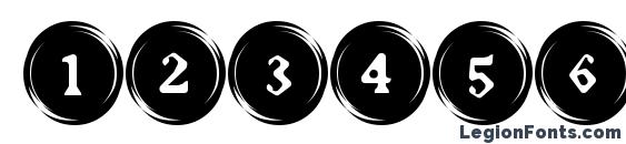 Elevator Buttons Font, Number Fonts