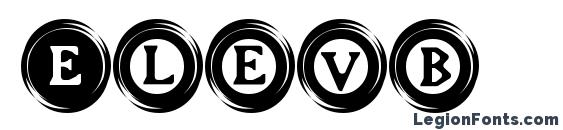 шрифт Elevb, бесплатный шрифт Elevb, предварительный просмотр шрифта Elevb