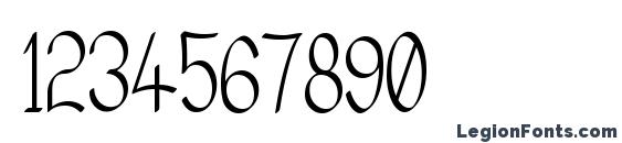 Elfar normal narrow g98 Font, Number Fonts