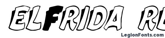 шрифт ELFRIDA Regular, бесплатный шрифт ELFRIDA Regular, предварительный просмотр шрифта ELFRIDA Regular