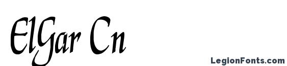 шрифт ElGar Cn, бесплатный шрифт ElGar Cn, предварительный просмотр шрифта ElGar Cn
