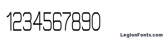 Elgethy Bold Condensed Font, Number Fonts