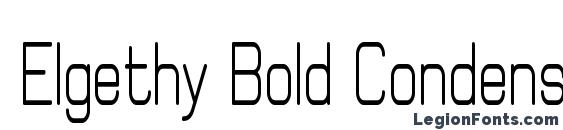 Elgethy Bold Condensed font, free Elgethy Bold Condensed font, preview Elgethy Bold Condensed font
