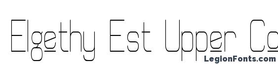 Elgethy Est Upper Condensed Font