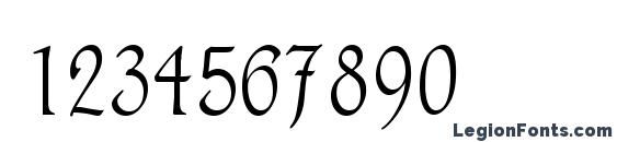 Elicitssk regular Font, Number Fonts