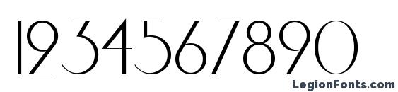 Elisia Regular Font, Number Fonts