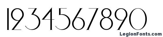 Elisia Font, Number Fonts