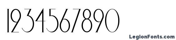 ElisiaCondensed Regular Font, Number Fonts