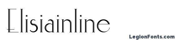 шрифт Elisiainline, бесплатный шрифт Elisiainline, предварительный просмотр шрифта Elisiainline