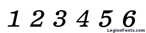 Elite bold italic Font, Number Fonts