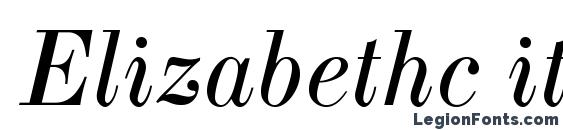 Elizabethc italic Font