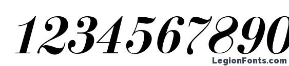 ELIZii A.Z PS Medium Italic Font, Number Fonts