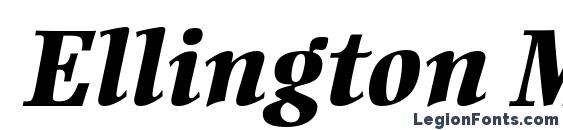 Ellington MT Extra Bold Italic Font