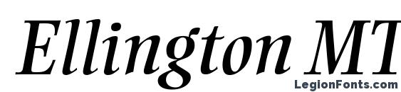 Ellington MT Italic font, free Ellington MT Italic font, preview Ellington MT Italic font
