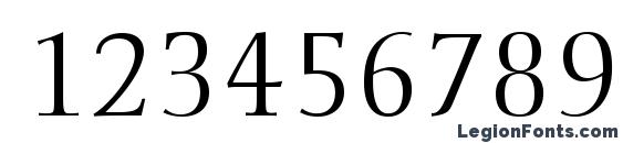 Ellington MT Light Font, Number Fonts