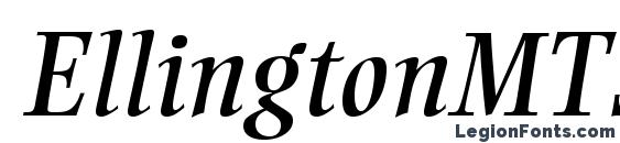 EllingtonMTStd Italic Font