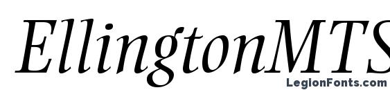 EllingtonMTStd LightItalic font, free EllingtonMTStd LightItalic font, preview EllingtonMTStd LightItalic font