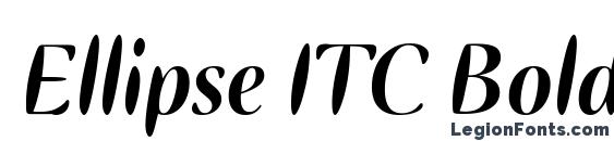 Шрифт Ellipse ITC Bold Italic