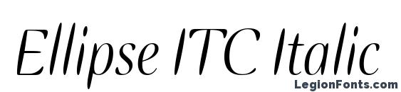 Шрифт Ellipse ITC Italic
