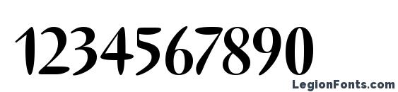 Ellipse ITC TT Bold Font, Number Fonts