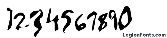 Elmore Regular Font, Number Fonts
