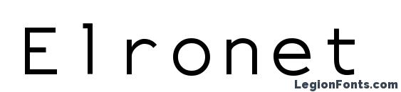 Elronet monospace font, free Elronet monospace font, preview Elronet monospace font