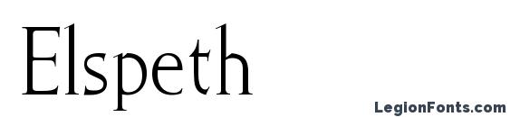 шрифт Elspeth, бесплатный шрифт Elspeth, предварительный просмотр шрифта Elspeth
