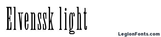 Elvenssk light font, free Elvenssk light font, preview Elvenssk light font