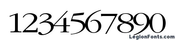 Elvissaxhorn45 regular ttcon Font, Number Fonts