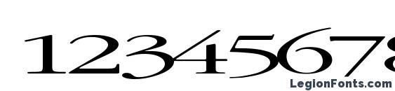 Elvissaxhorn45 regular ttext Font, Number Fonts