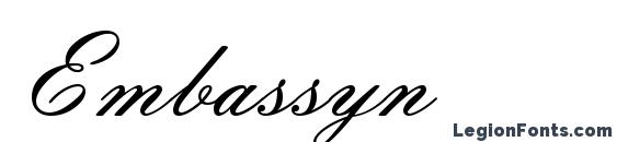Embassyn font, free Embassyn font, preview Embassyn font