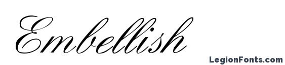 Embellish font, free Embellish font, preview Embellish font