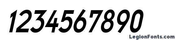 EmblemCondensed Italic Font, Number Fonts