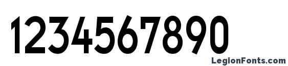 EmblemCondensed Regular Font, Number Fonts
