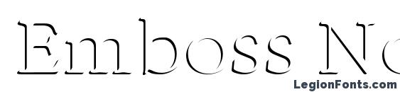 Emboss Normal Font