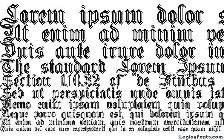 specimens EmbossedGermanica font, sample EmbossedGermanica font, an example of writing EmbossedGermanica font, review EmbossedGermanica font, preview EmbossedGermanica font, EmbossedGermanica font