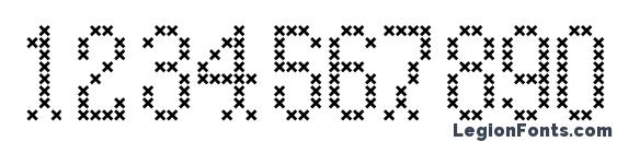 Embroide Font, Number Fonts