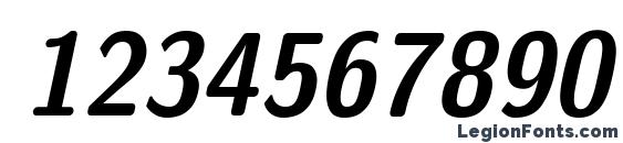 Emil Bold Oblique Font, Number Fonts