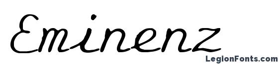 шрифт Eminenz, бесплатный шрифт Eminenz, предварительный просмотр шрифта Eminenz