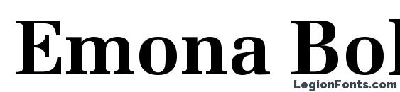 шрифт Emona Bold, бесплатный шрифт Emona Bold, предварительный просмотр шрифта Emona Bold