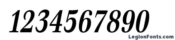 Emona Cond BoldItalic Font, Number Fonts