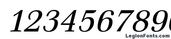 Emona Italic Font, Number Fonts