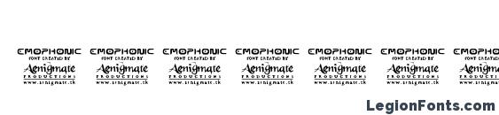 Emophonic Font, Number Fonts