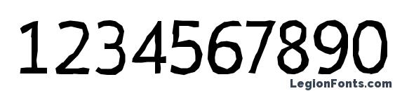 Emory Regular Font, Number Fonts